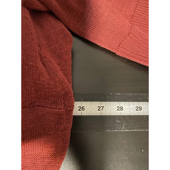 Coldwater Creek Womens Cardigan Size 3X Red Open Knit Button Up Neutral Casual - Picture 5 of 7